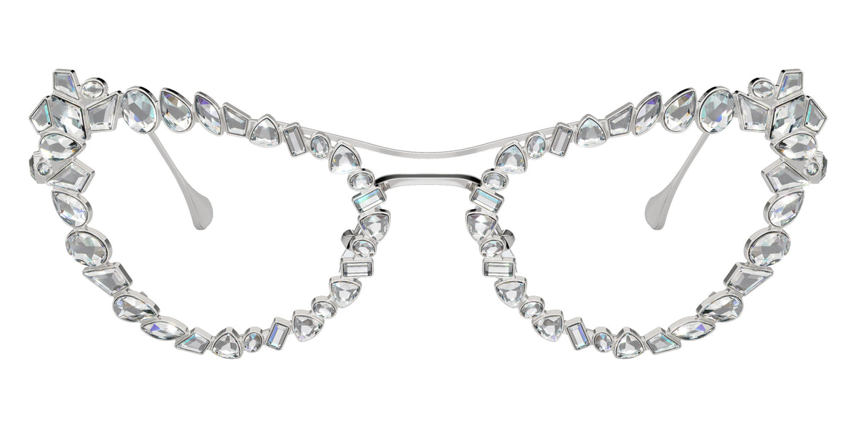 Swarovski SK7011 4001SB 56 - Silver / Blue-Violet Light Filter Mirrored #id:sk70114001sb_s:100130