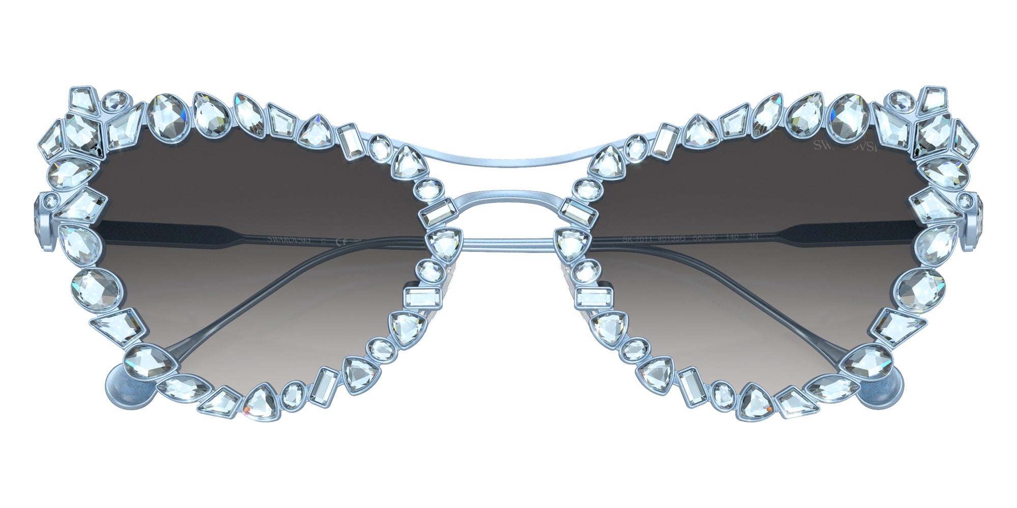 Swarovski SK7011 40198G 56 - Matte Light Blue / Gray Gradient #id:sk701140198g_s:104120