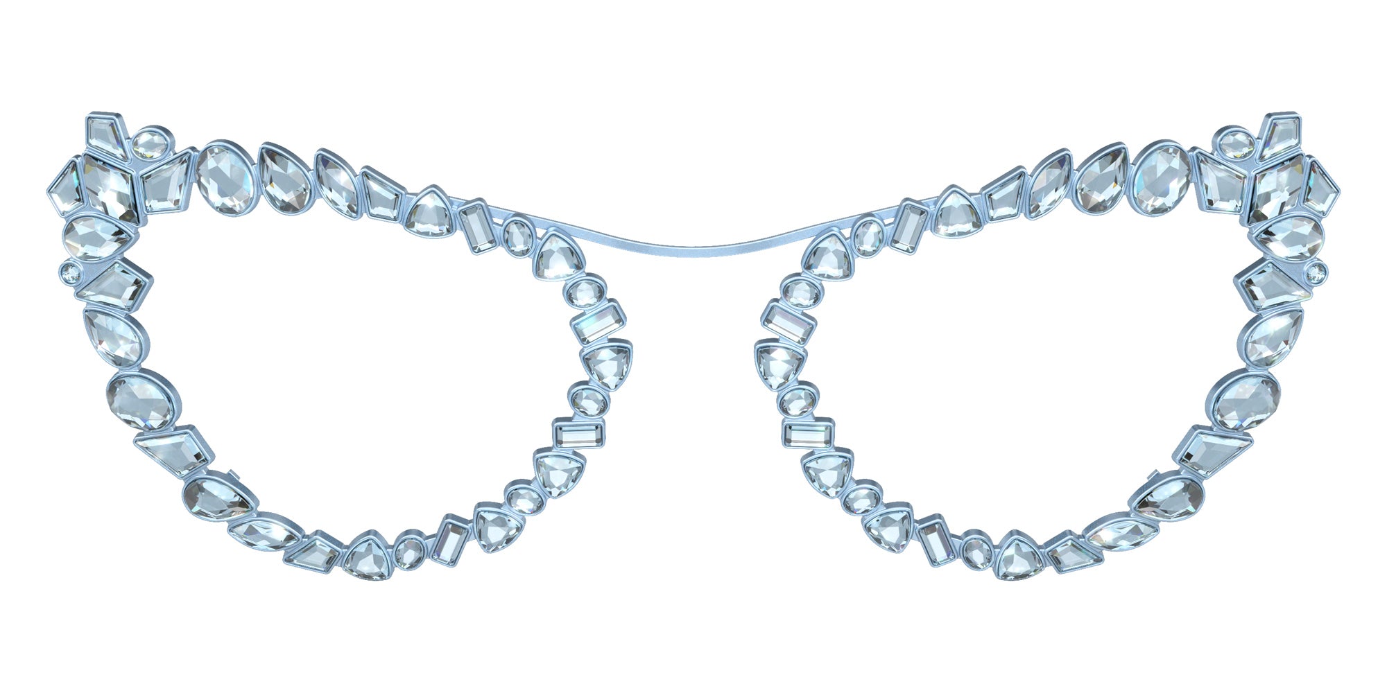 Swarovski SK7011 40198G 56 - Matte Light Blue / Gray Gradient #id:sk701140198g_s:104130