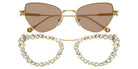 Swarovski SK7011 402263 56 - Gold / Light Brown #id:sk7011402263_s:106135
