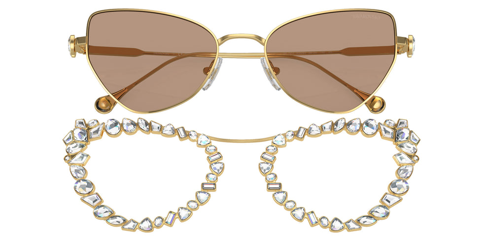 Swarovski SK7011 402263 56 - Gold / Light Brown #id:sk7011402263_s:106135