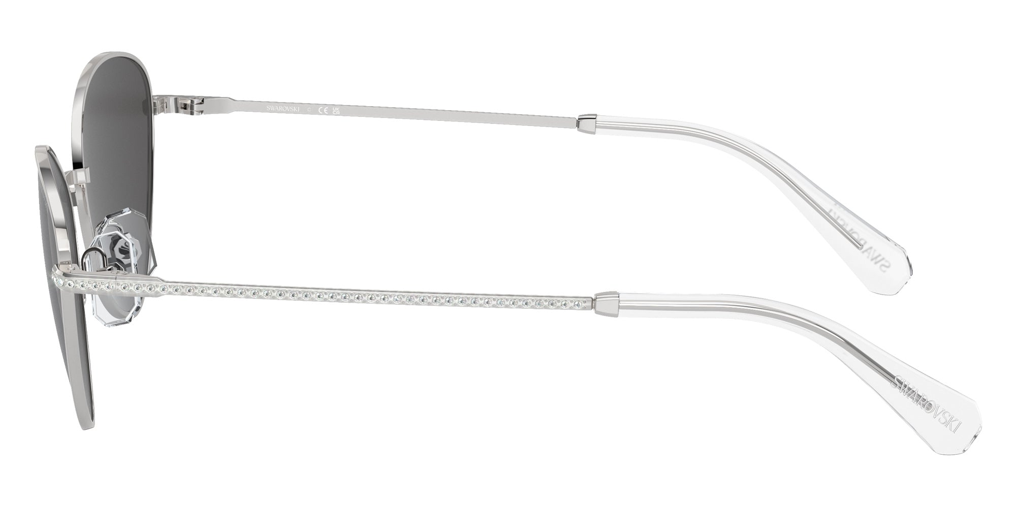Swarovski SK7014 400187 58 - Silver / Dark Gray #id:sk7014400187_s:102110