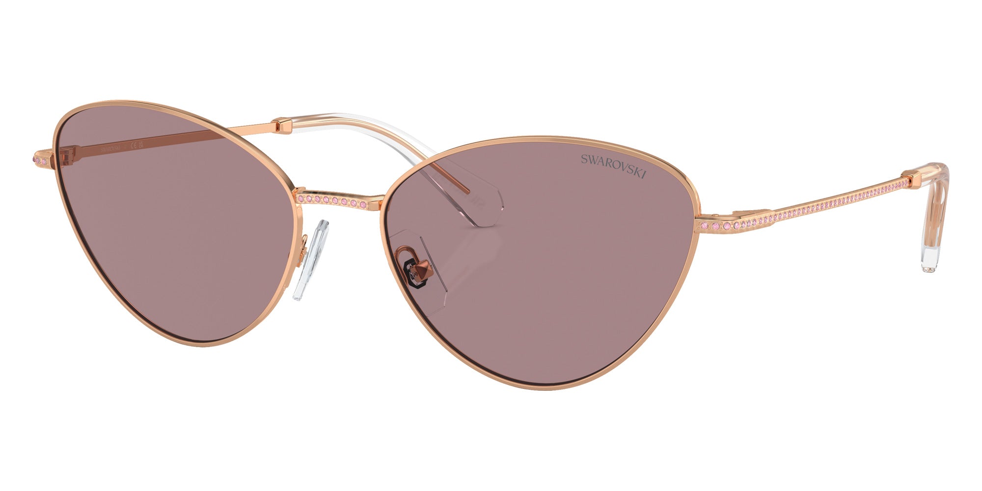 Swarovski SK7014 40147N 58 - Rose Gold / Light Purple Brown #id:sk701440147n_s:106105