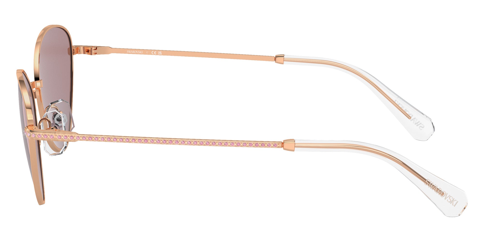Swarovski SK7014 40147N 58 - Rose Gold / Light Purple Brown #id:sk701440147n_s:106110