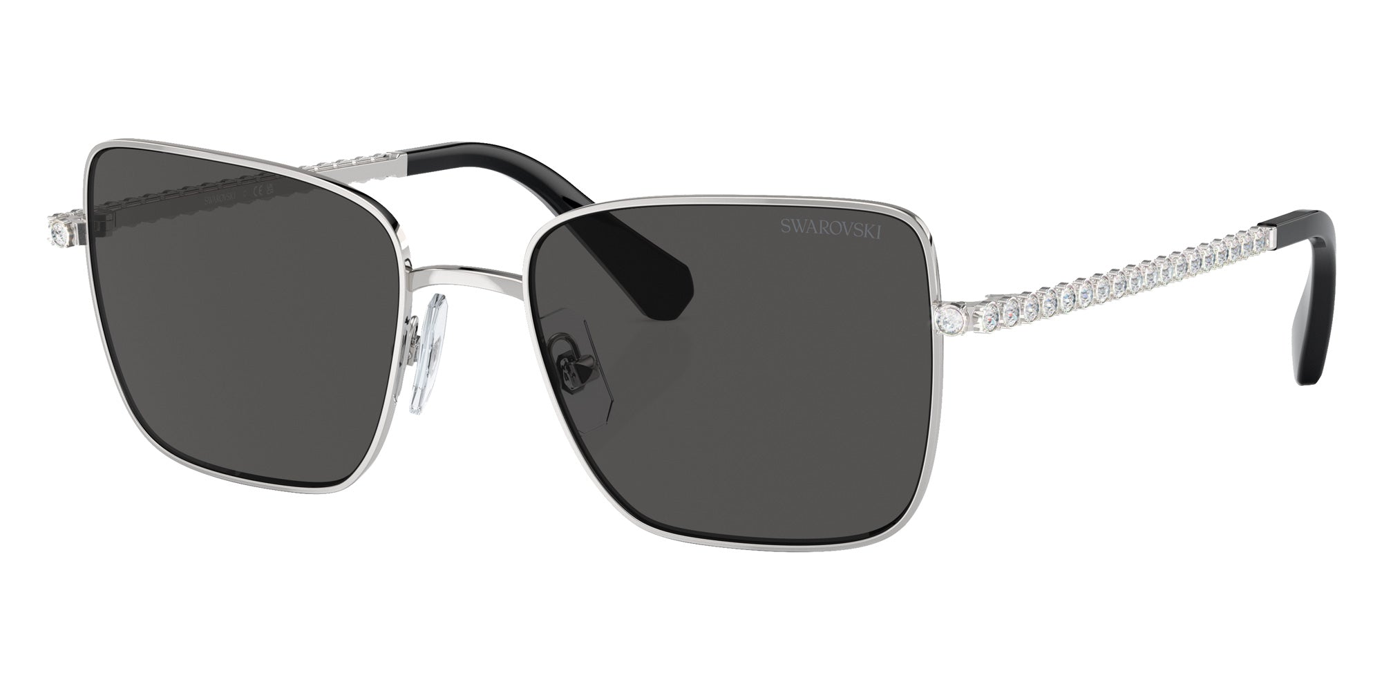 Swarovski SK7015 400187 53 - Silver / Dark Gray #id:sk7015400187_s:100105