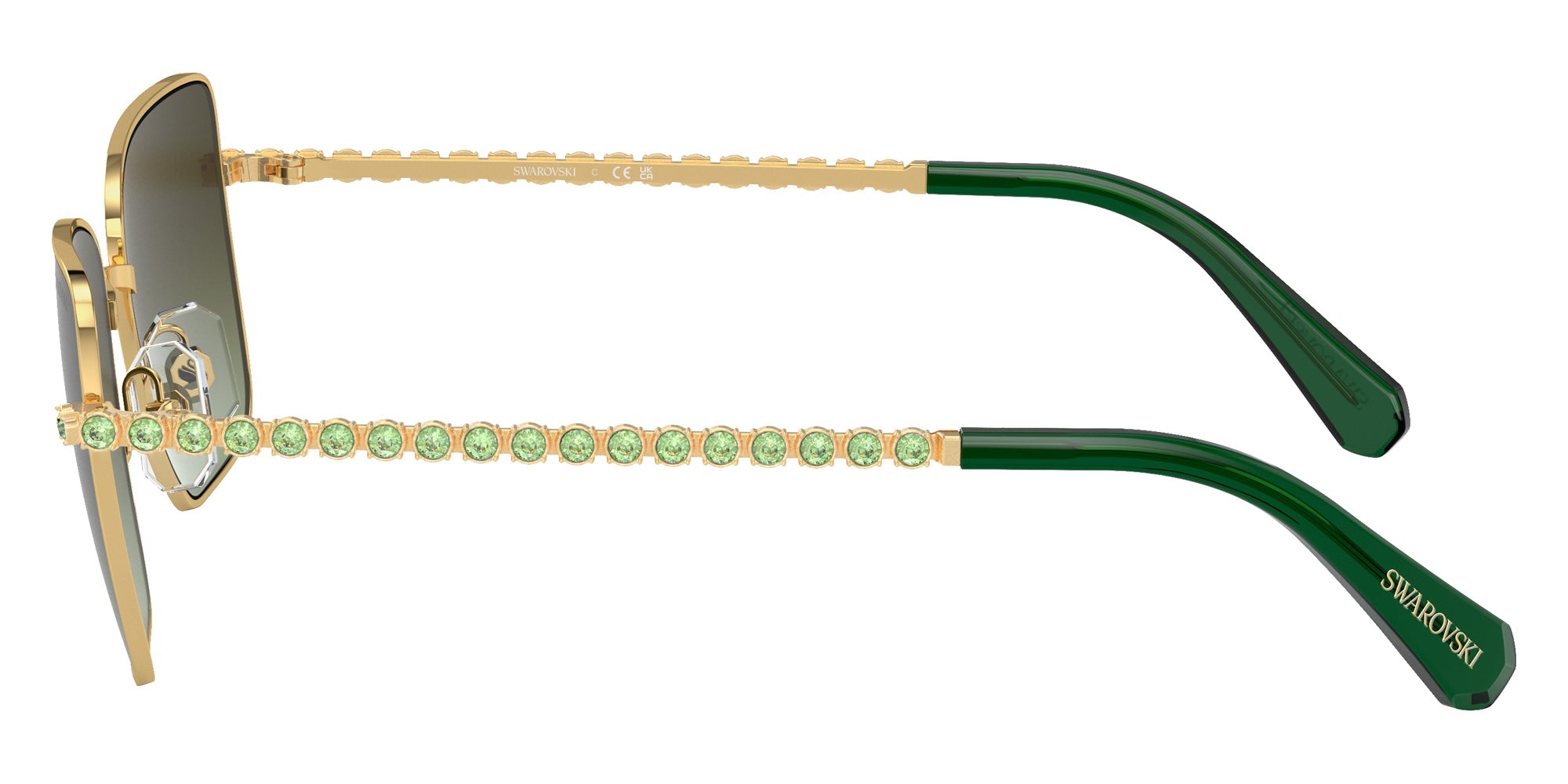 Swarovski SK7015 4004E8 53 - Gold / Green Gradient Brown #id:sk70154004e8_s:104110