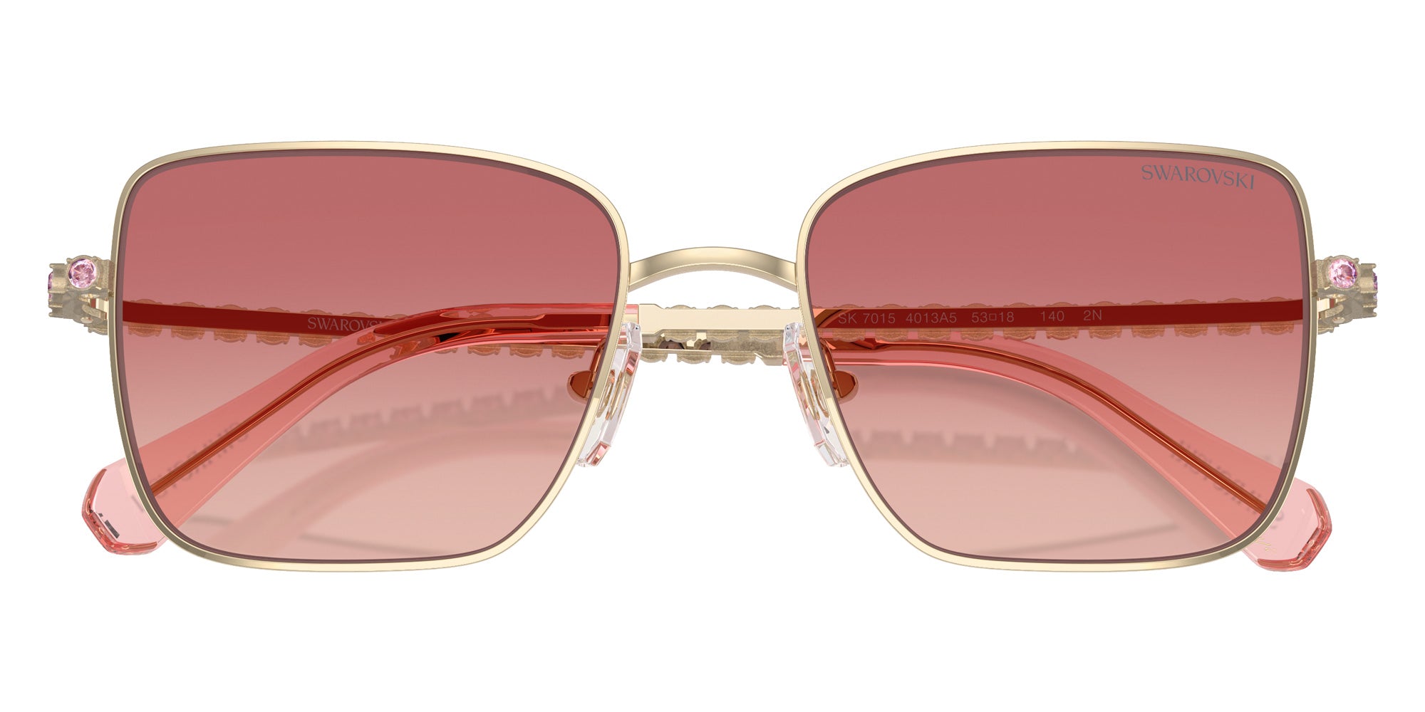 Swarovski SK7015 4013A5 53 - Pale Gold / Pink Gradient Red #id:sk70154013a5_s:114120