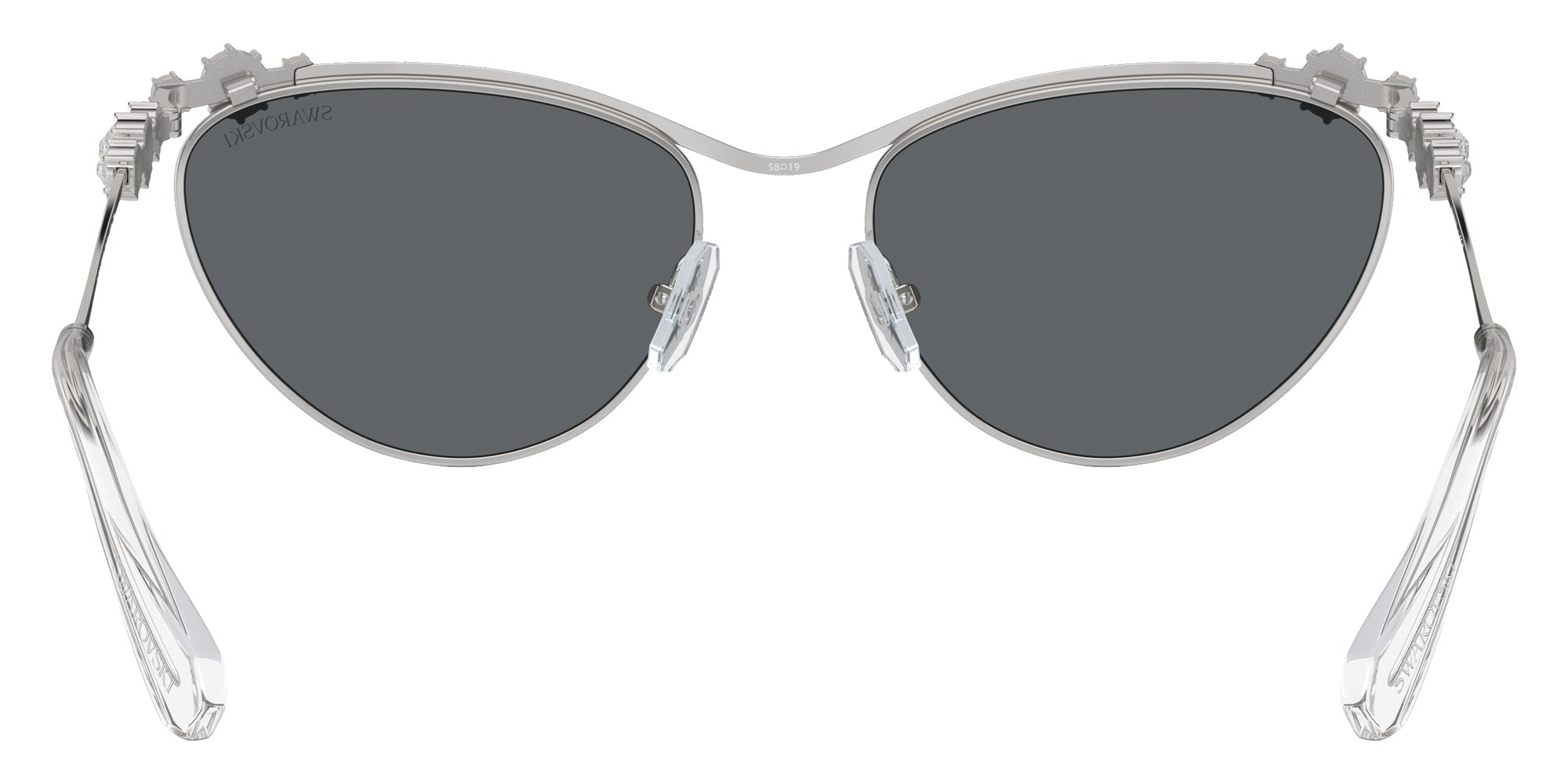 Swarovski SK7017 400187 58 - Silver / Dark Gray #id:sk7017400187_s:100115