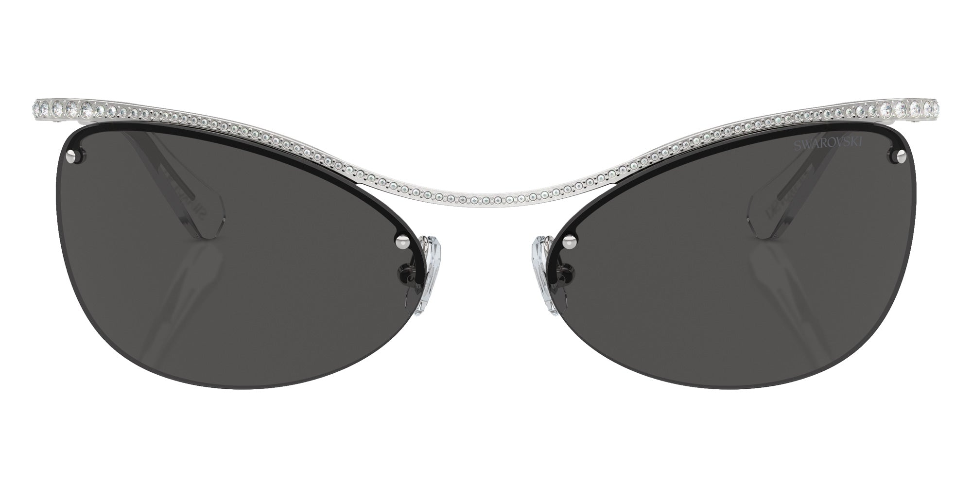 Swarovski SK7018 400187 63 - Silver / Dark Gray #id:sk7018400187_s:100100