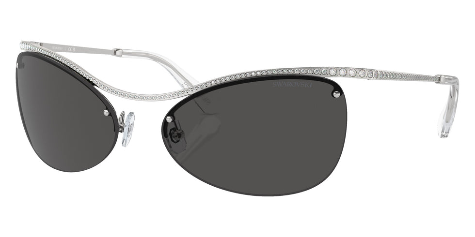 Swarovski SK7018 400187 63 - Silver / Dark Gray #id:sk7018400187_s:100105