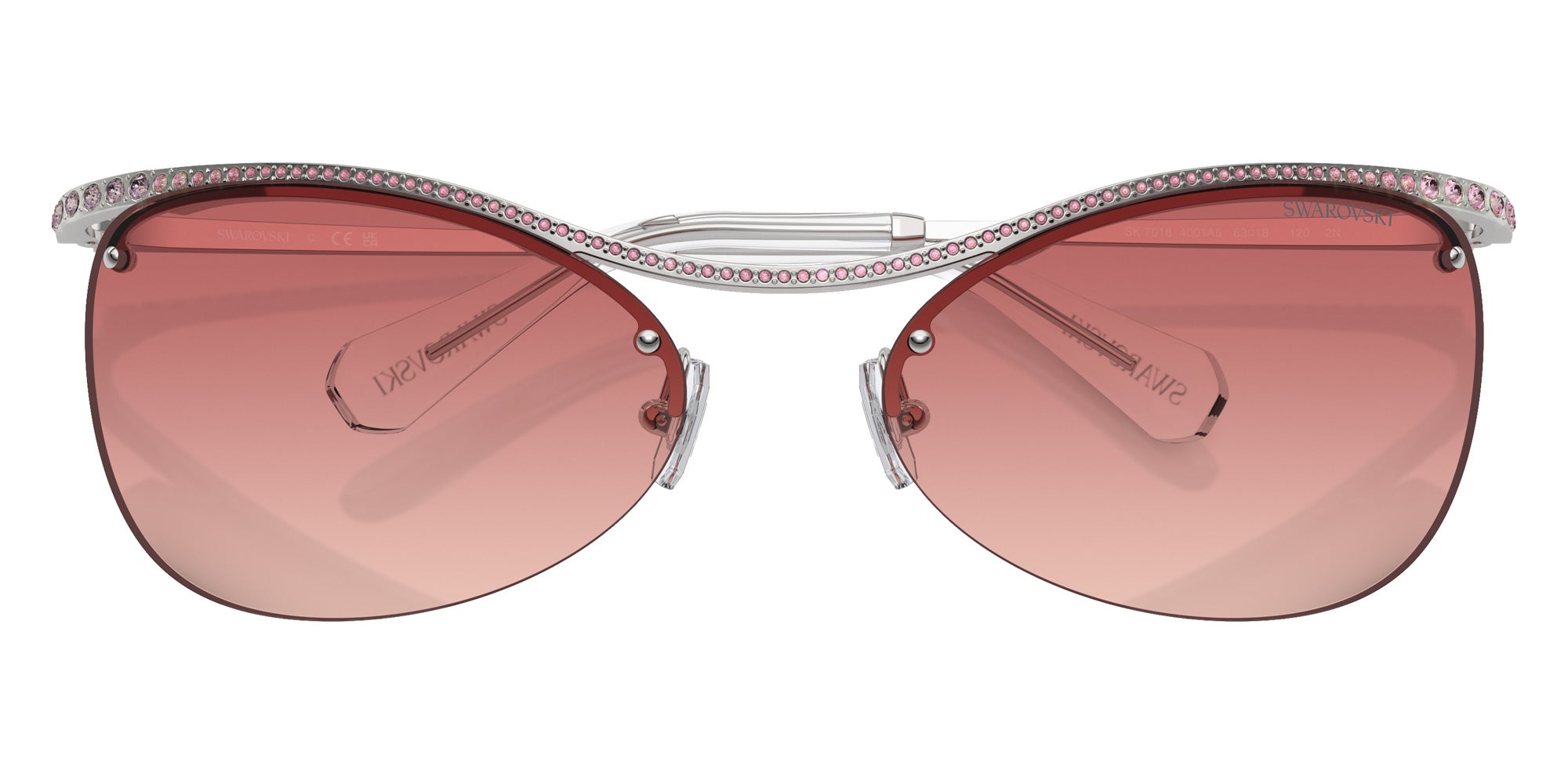 Swarovski SK7018 4001A5 63 - Silver / Pink Gradient Red #id:sk70184001a5_s:102120