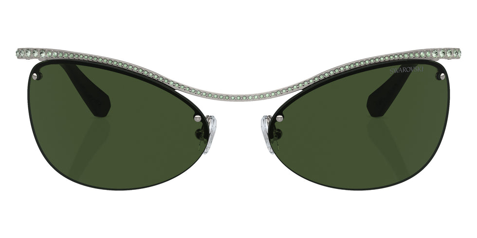 Swarovski SK7018 400971 63 - Gunmetal / Dark Green #id:sk7018400971_s:106100