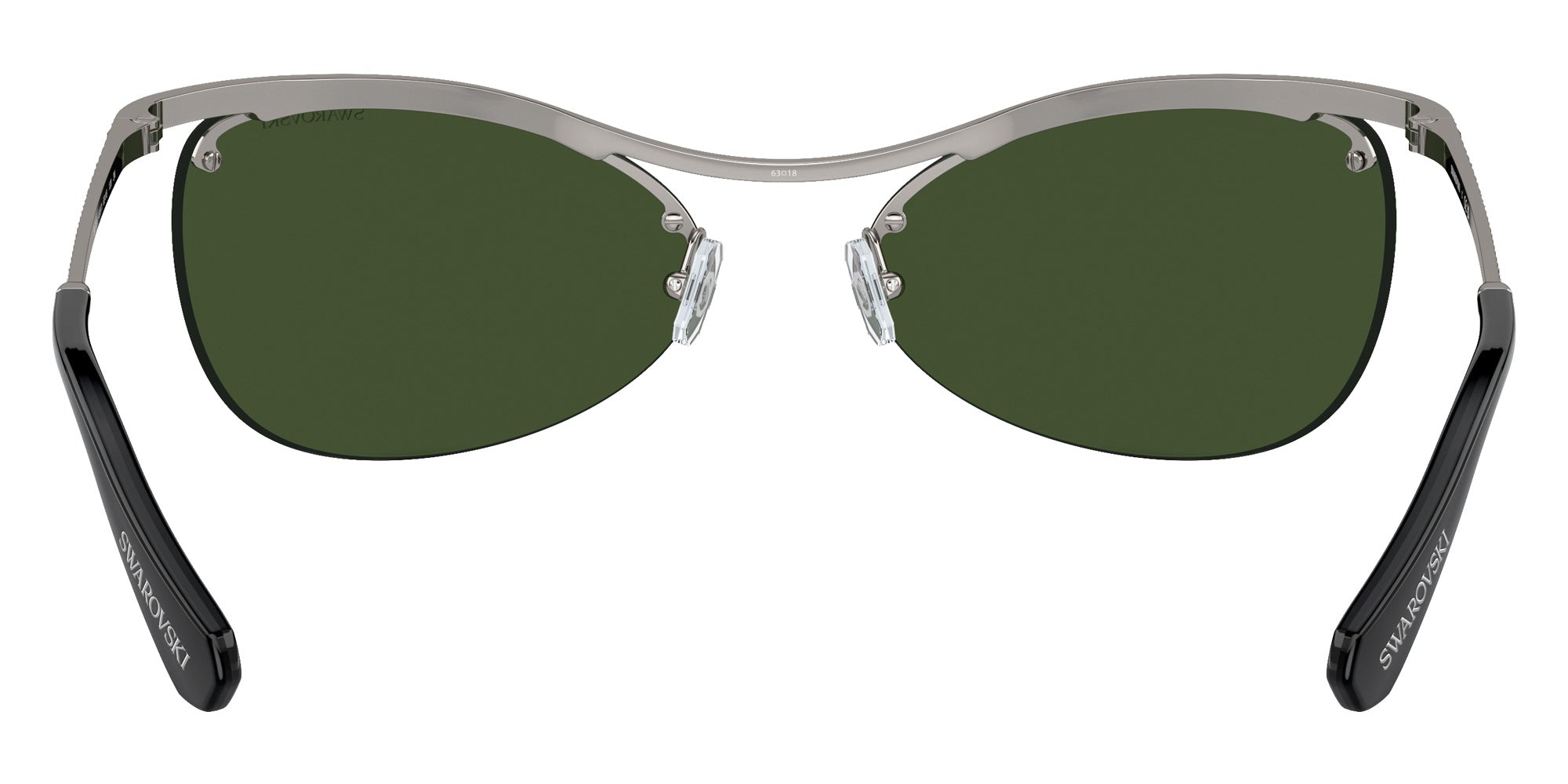 Swarovski SK7018 400971 63 - Gunmetal / Dark Green #id:sk7018400971_s:106115