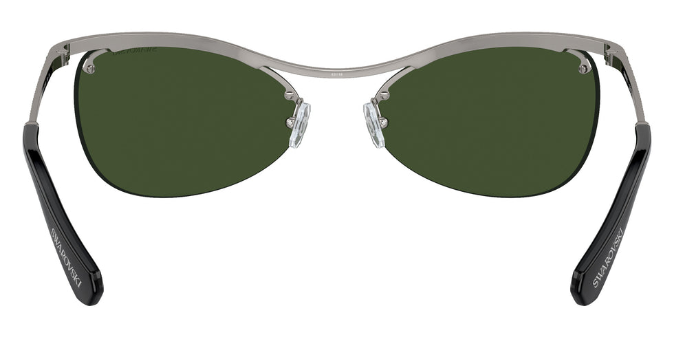 Swarovski SK7018 400971 63 - Gunmetal / Dark Green #id:sk7018400971_s:106115