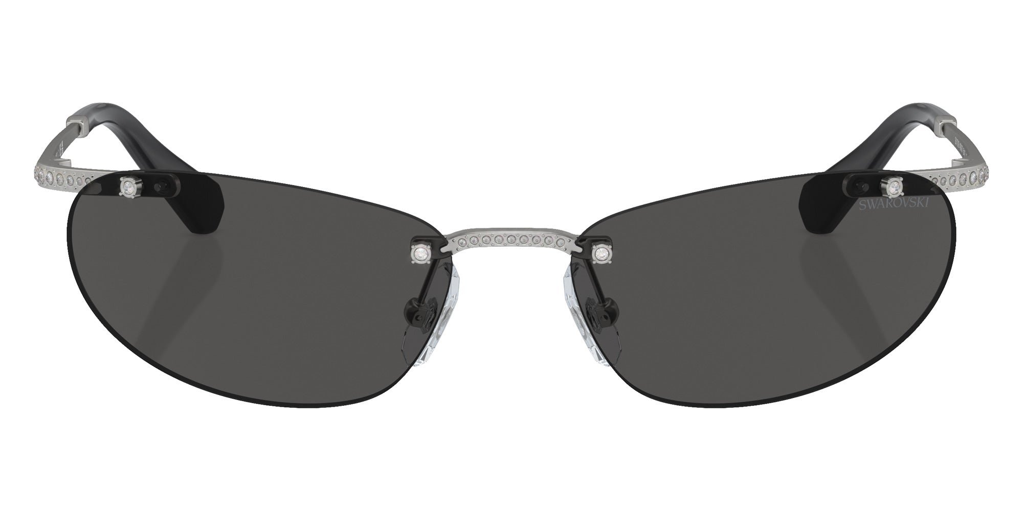 Swarovski SK7019 400187 59 - Matte Silver / Dark Gray #id:sk7019400187_s:100100