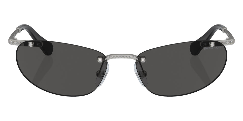 Swarovski SK7019 400187 59 - Matte Silver / Dark Gray #id:sk7019400187_s:100100