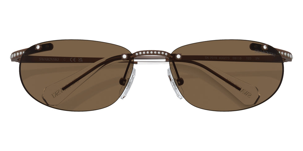 Swarovski SK7019 400273 59 - Matte Brown / Dark Brown #id:sk7019400273_s:102120
