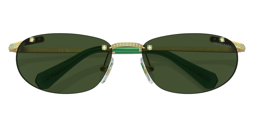 Swarovski SK7019 402471 59 - Matte Gold / Green #id:sk7019402471_s:104120