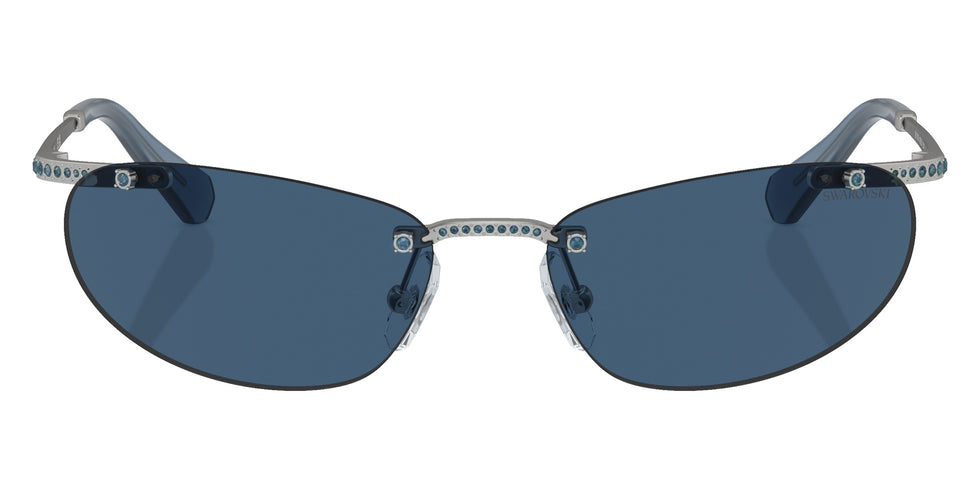 Swarovski SK7019 402555 59 - Matte Silver / Dark Blue #id:sk7019402555_s:106100