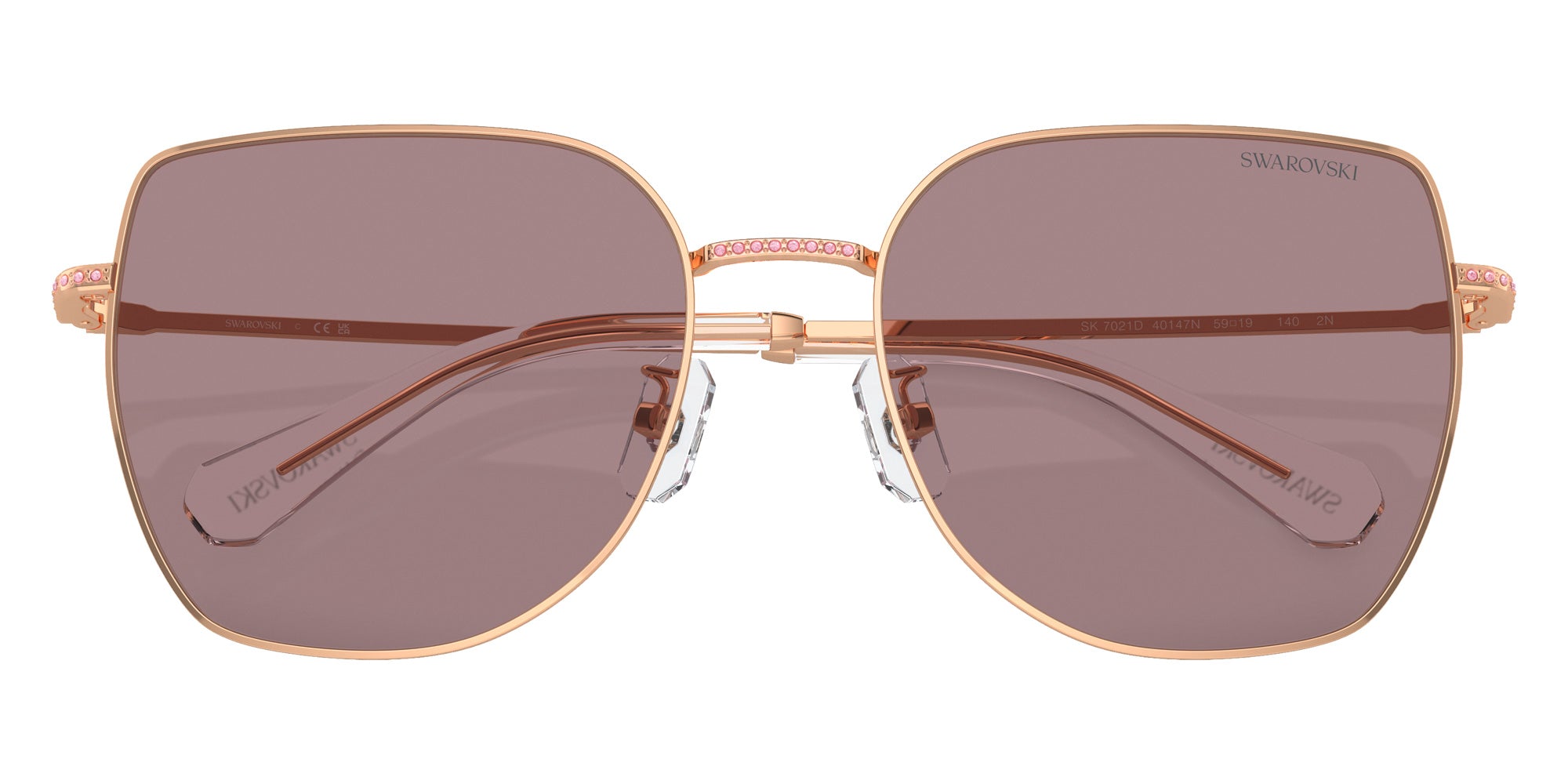 Swarovski SK7021D 40147N 59 - Rose Gold / Light Purple Brown #id:sk7021d40147n_s:104120