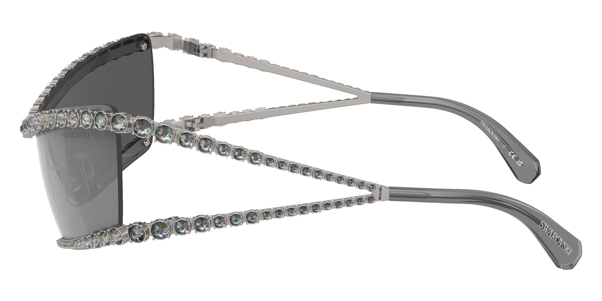 Swarovski SK7022 40096G 133 - Gunmetal / Gray Mirrored Black #id:sk702240096g_s:106110