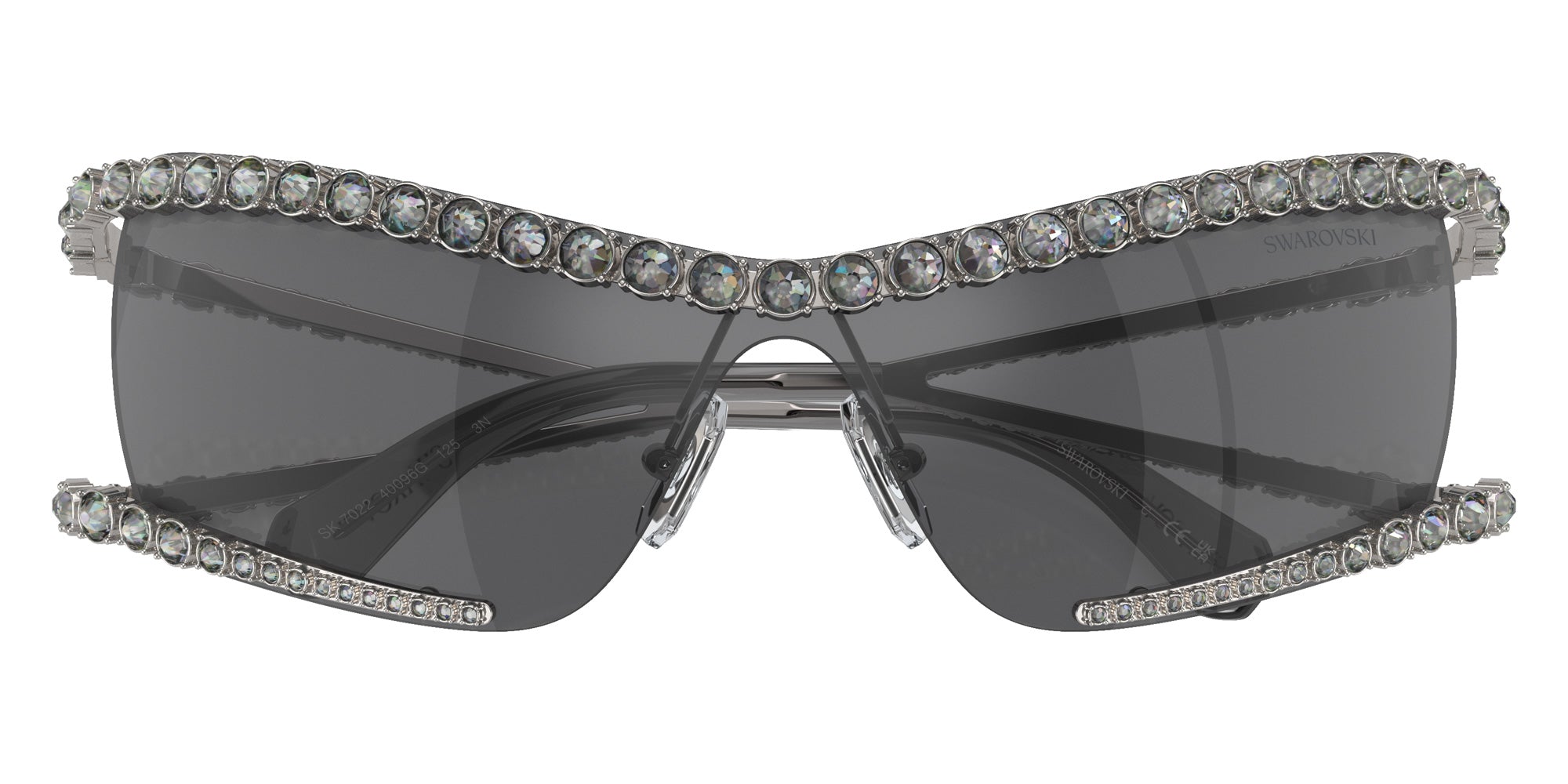 Swarovski SK7022 40096G 133 - Gunmetal / Gray Mirrored Black #id:sk702240096g_s:106120