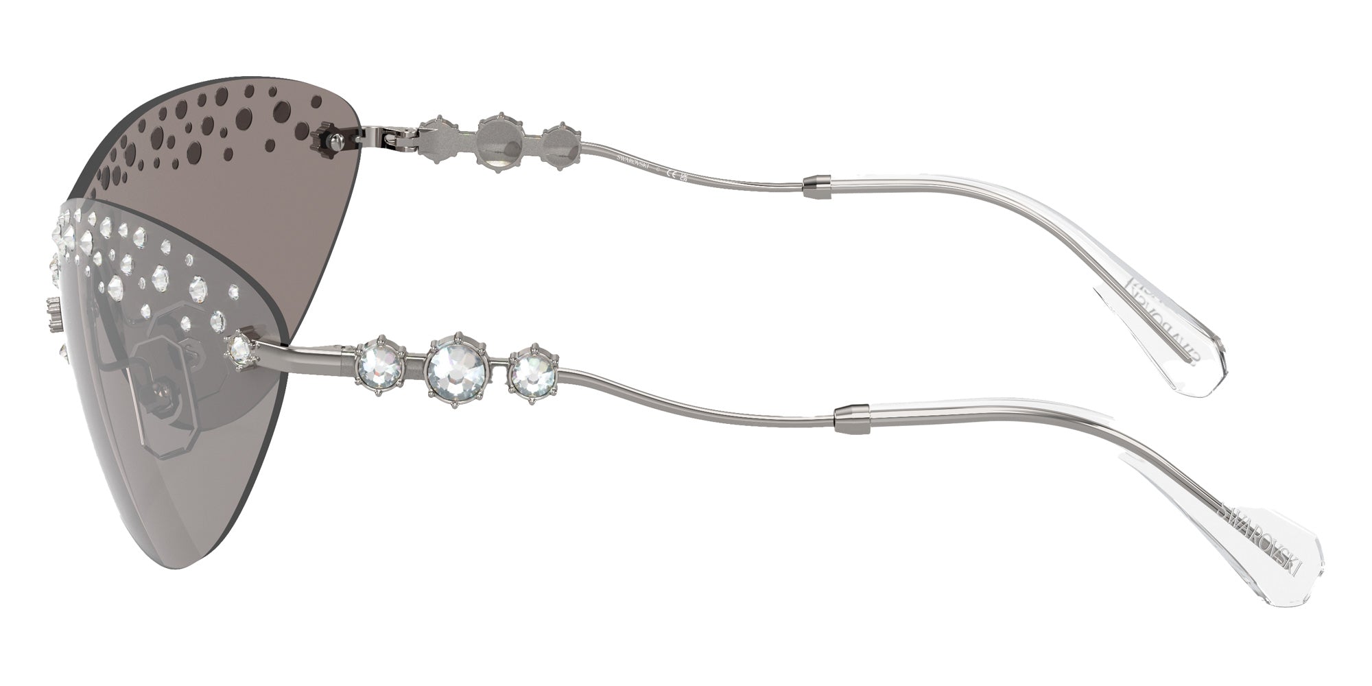 Swarovski SK7023 40096G 137 - Gunmetal / Light Gray Mirrored Silver #id:sk702340096g_s:100110