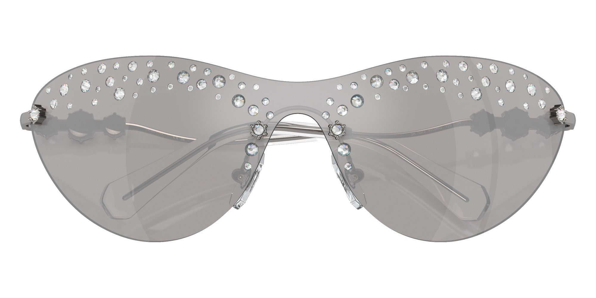 Swarovski SK7023 40096G 137 - Gunmetal / Light Gray Mirrored Silver #id:sk702340096g_s:100120