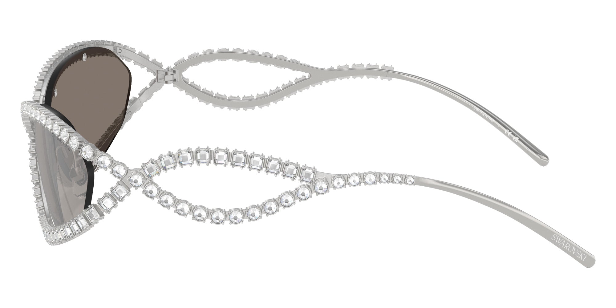 Swarovski SK7024 40016G 65 - Silver / Light Gray Mirrored Silver #id:sk702440016g_s:100110