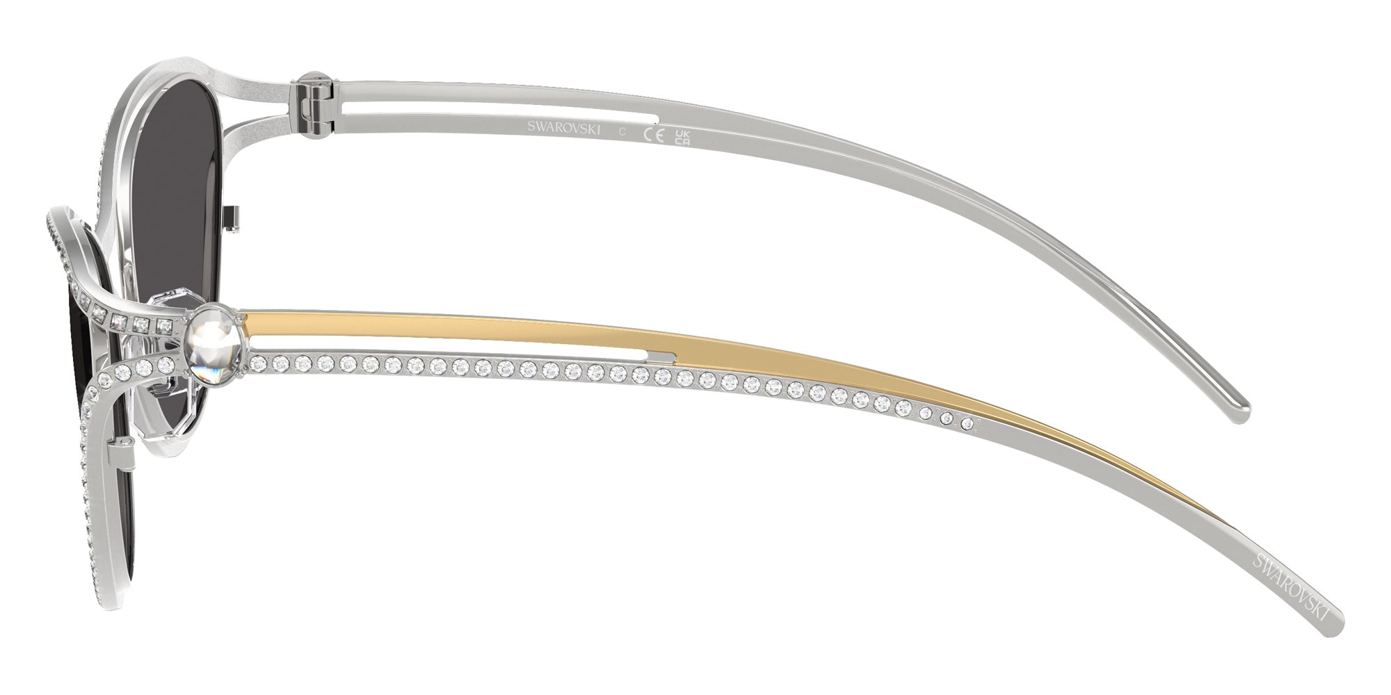 Swarovski SK7025 400187 58 - Silver / Dark Gray #id:sk7025400187_s:100110