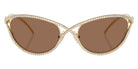 Swarovski SK7025 400473 58 - Gold / Dark Brown #id:sk7025400473_s:102100