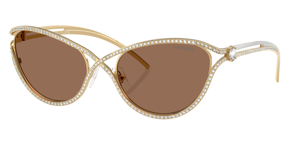 Swarovski SK7025 400473 58 - Gold / Dark Brown #id:sk7025400473_s:102105