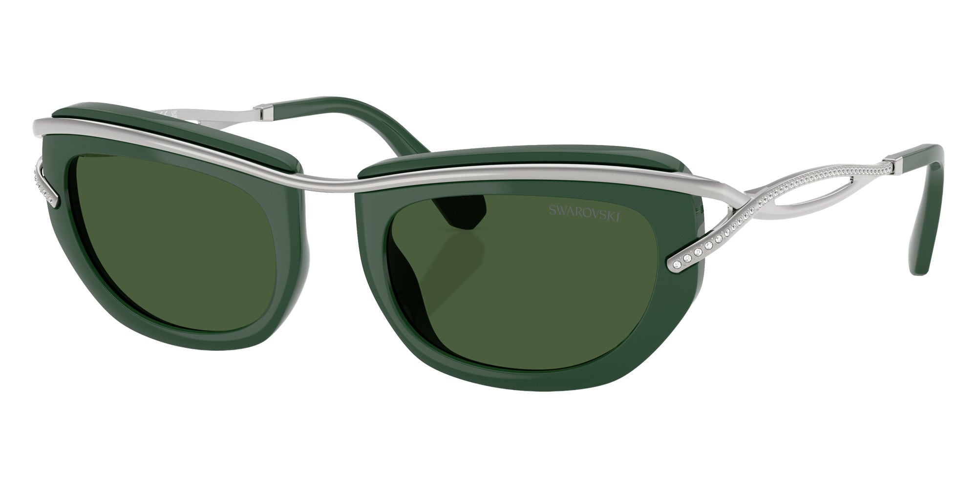 Swarovski SK7026 403671 52 - Dark Green / Dark Green #id:sk7026403671_s:104105