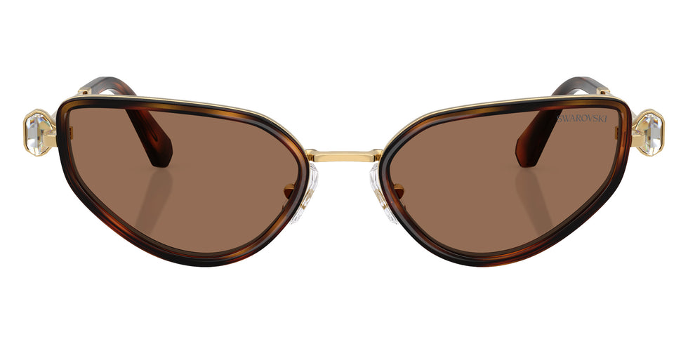 Swarovski SK7027 400473 56 - Gold/Havana / Dark Brown #id:sk7027400473_s:100100