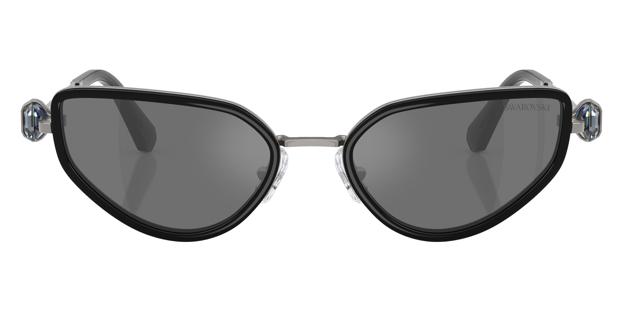 Swarovski SK7027 40326G 56 - Gunmetal/Black / Gray Mirrored Black #id:sk702740326g_s:102100