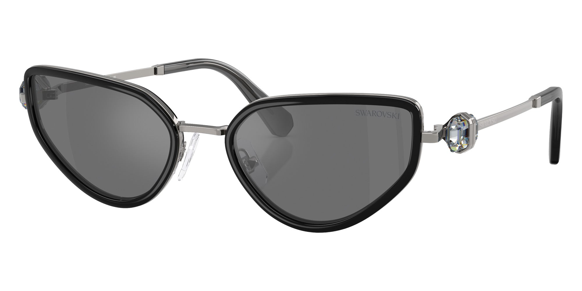 Swarovski SK7027 40326G 56 - Gunmetal/Black / Gray Mirrored Black #id:sk702740326g_s:102105