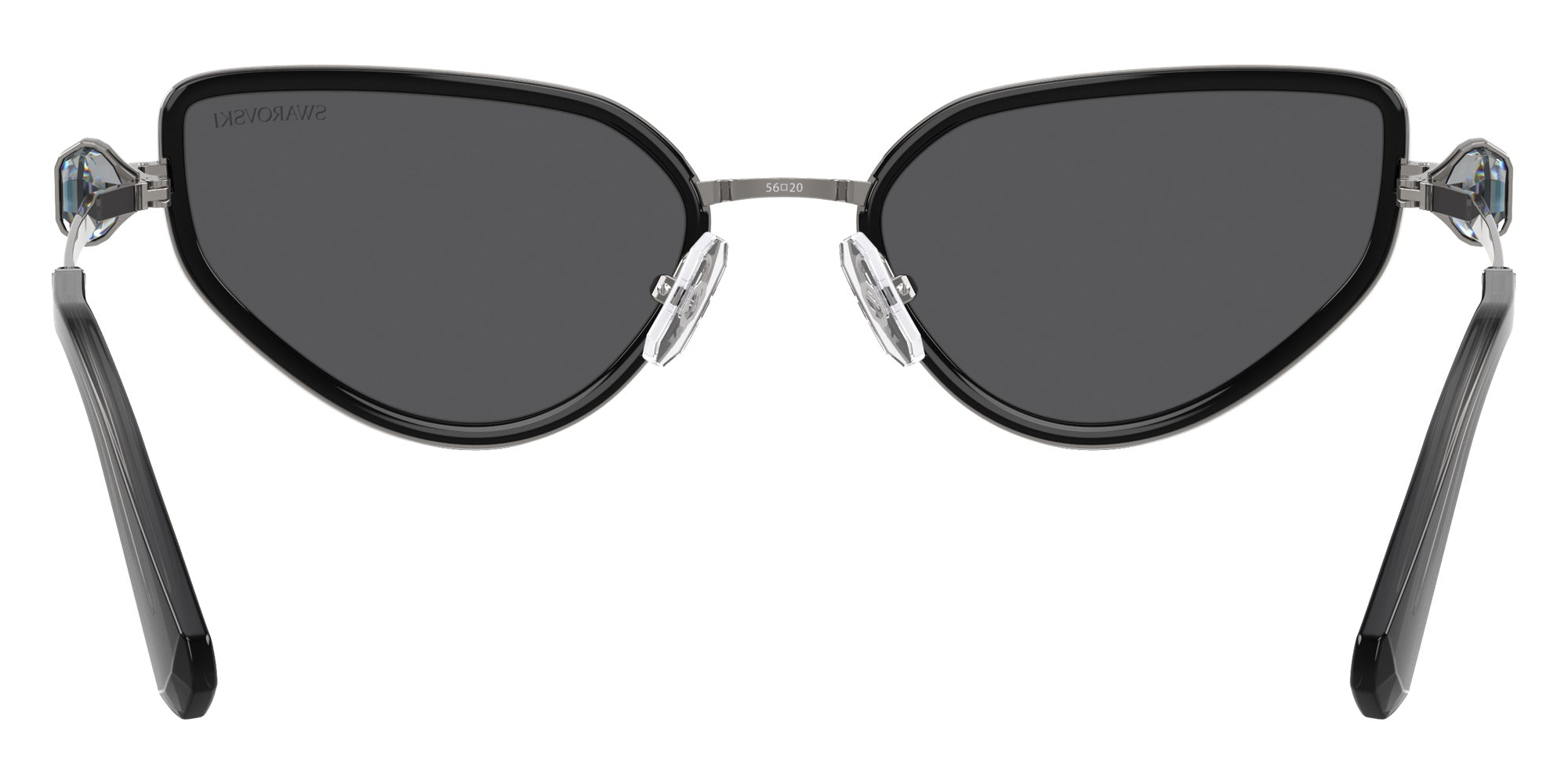 Swarovski SK7027 40326G 56 - Gunmetal/Black / Gray Mirrored Black #id:sk702740326g_s:102115