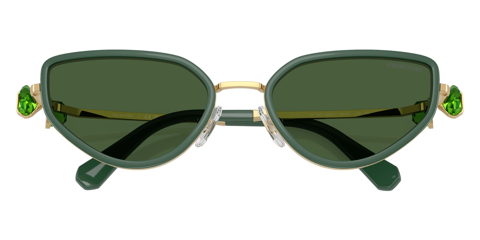 Swarovski SK7027 403371 56 - Gold/Dark Green / Dark Green #id:sk7027403371_s:104120