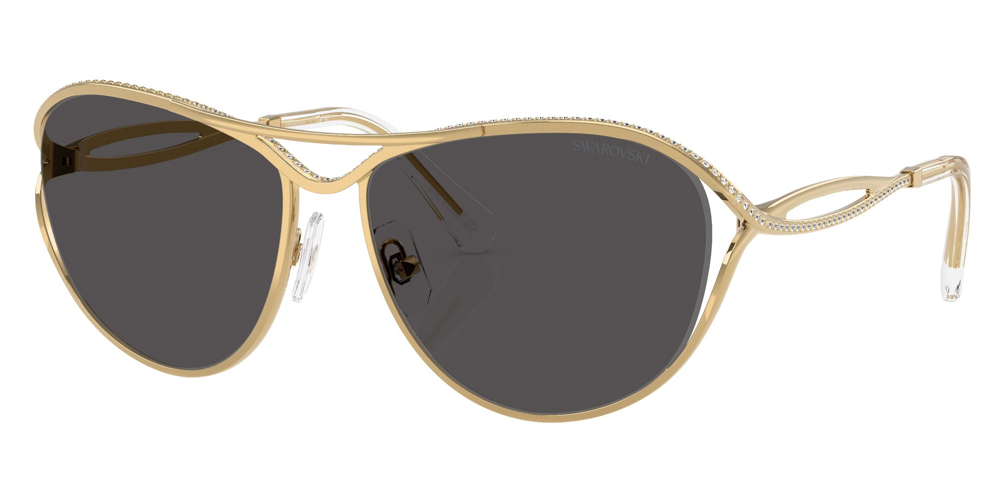 Swarovski SK7028 400487 59 - Gold / Dark Gray #id:sk7028400487_s:102105