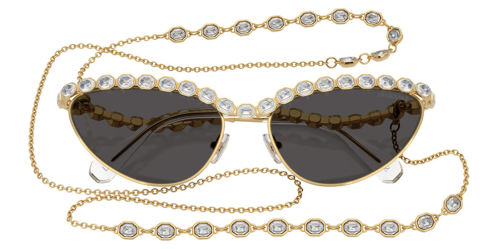 Swarovski SK7030 403987 59 - Gold / Dark Gray #id:sk7030403987_s:106120