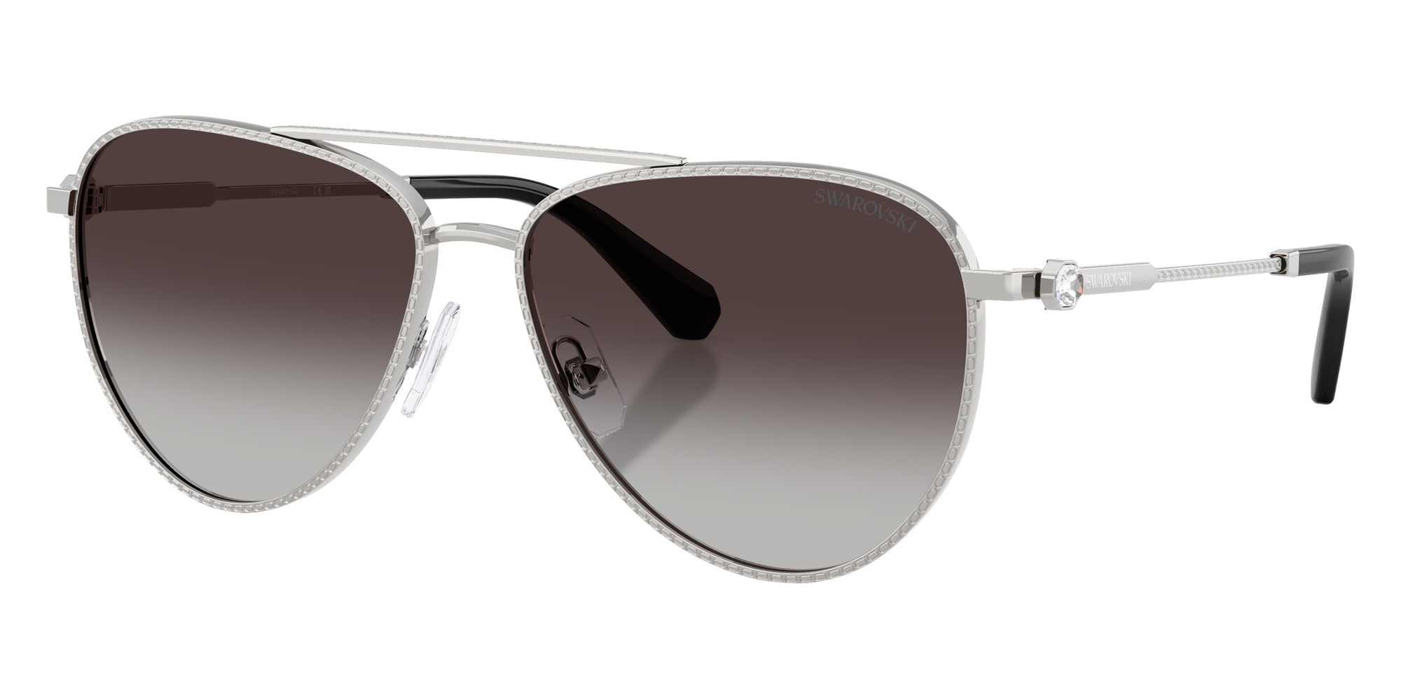 Swarovski SK7031 40018G 59 - Silver / Gradient Gray #id:sk703140018g_s:100105