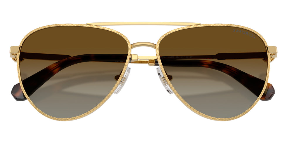 Swarovski SK7031 4037T5 59 - Gold / Gradient Brown Polarized #id:sk70314037t5_s:108120