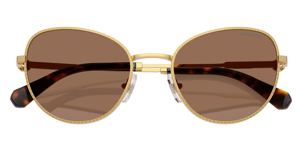 Swarovski SK7032 400473 54 - Gold / Dark Brown #id:sk7032400473_s:102120
