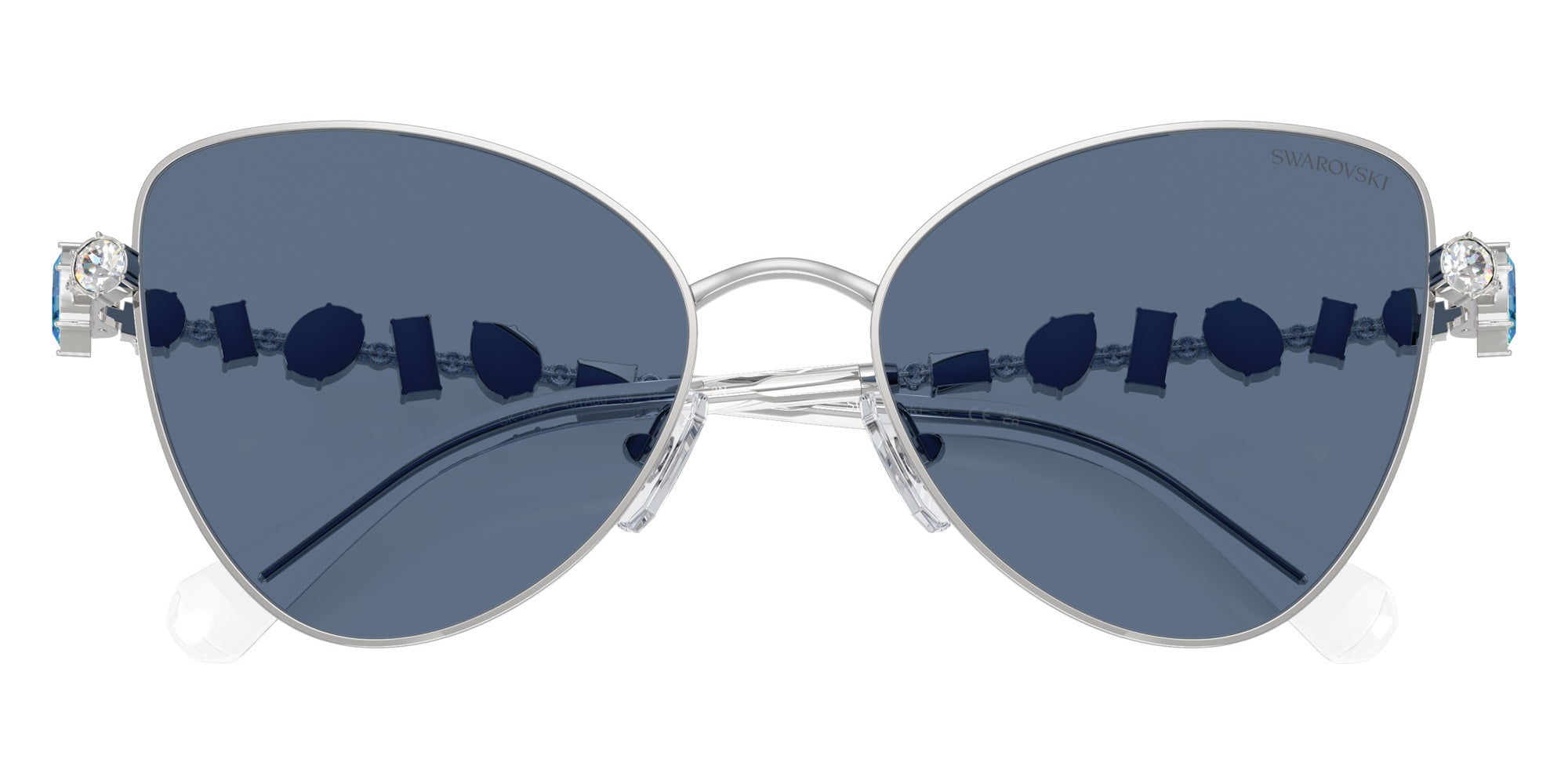 Swarovski SK7034 401A80 56 - Silver / Dark Blue #id:sk7034401a80_s:100120
