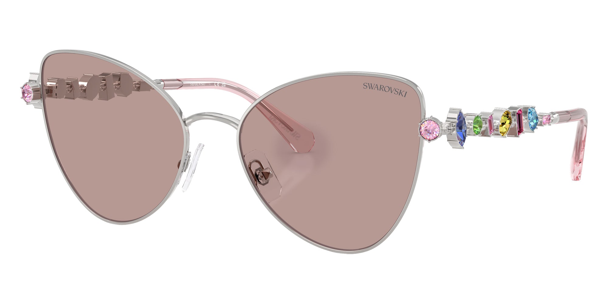 Swarovski SK7034 401M7N 56 - Silver / Light Purple Brown #id:sk7034401m7n_s:102105