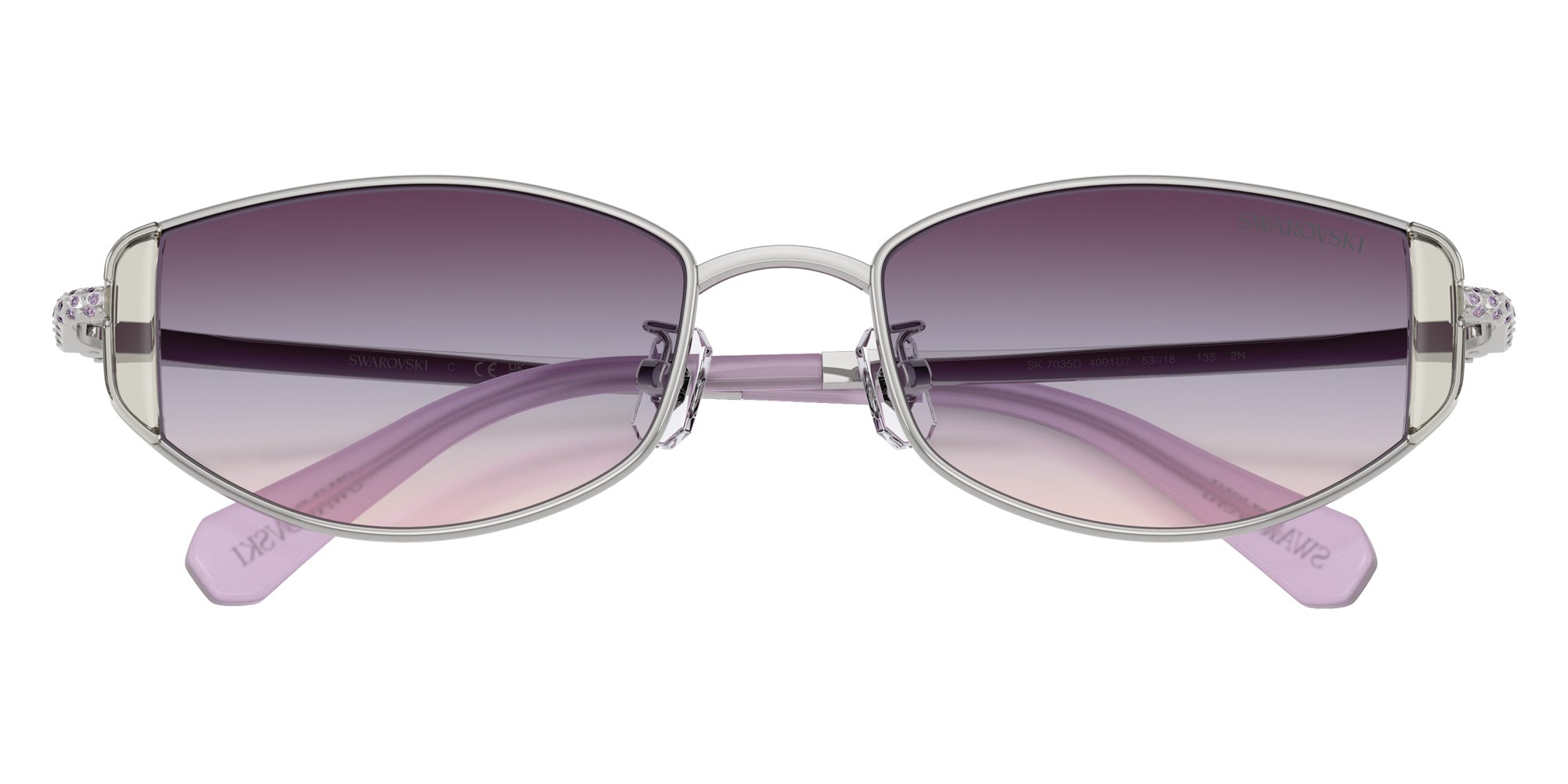 Swarovski SK7035D 4001U7 53 - Silver / Gradient Purple #id:sk7035d4001u7_s:100120