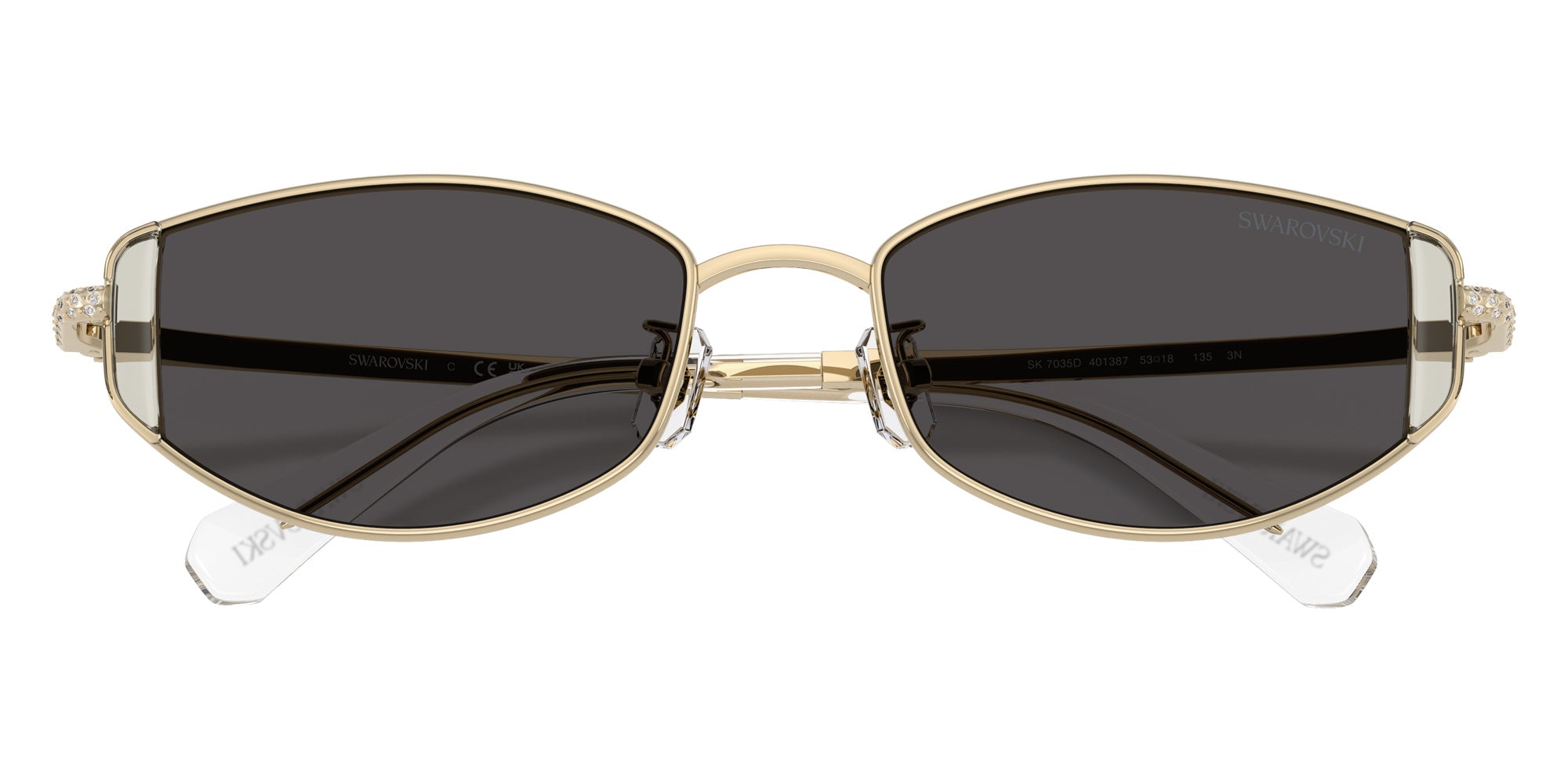 Swarovski SK7035D 401387 53 - Pale Gold / Dark Gray #id:sk7035d401387_s:104120