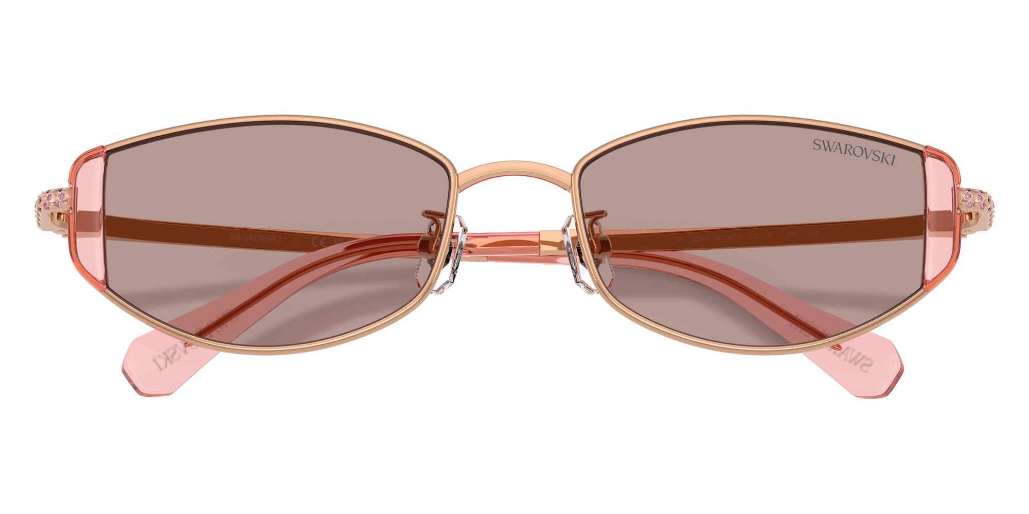 Swarovski SK7035D 40147N 53 - Rose Gold / Light Purple Brown #id:sk7035d40147n_s:106120