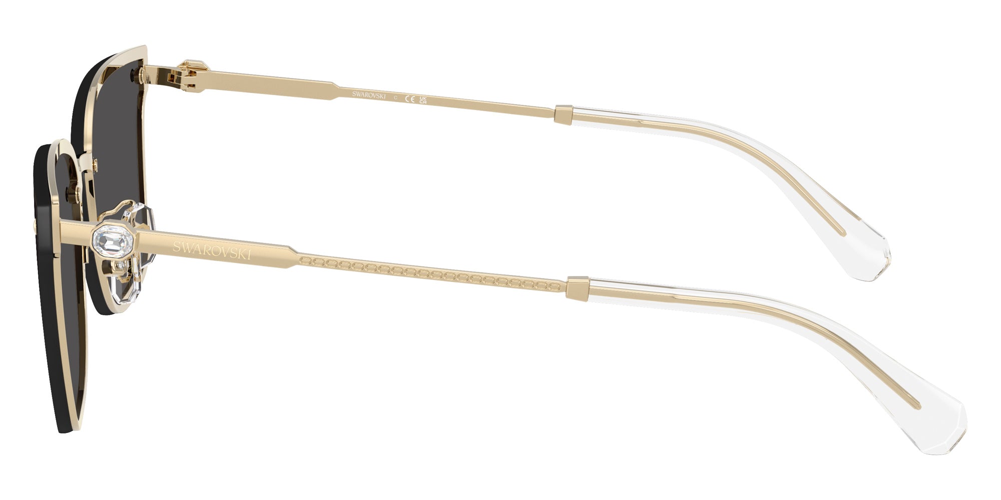 Swarovski SK7036D 401387 62 - Pale Gold / Dark Gray #id:sk7036d401387_s:104110