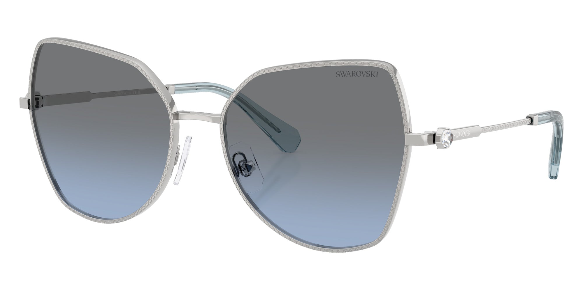 Swarovski SK7037 40018F 58 - Silver / Blue Gradient Gray #id:sk703740018f_s:100105